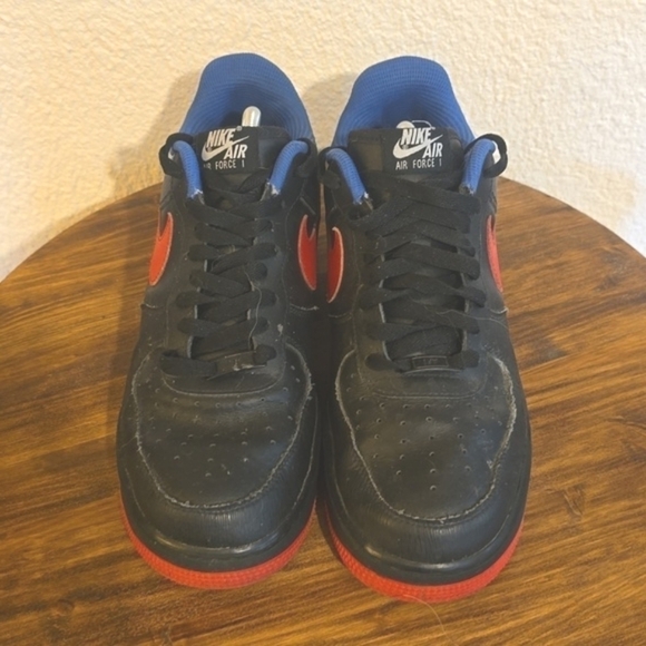 Nike Air Force 1 Black RED SWOOSH Athletic Shoes Mens Sneakers Sz.10 main image 12